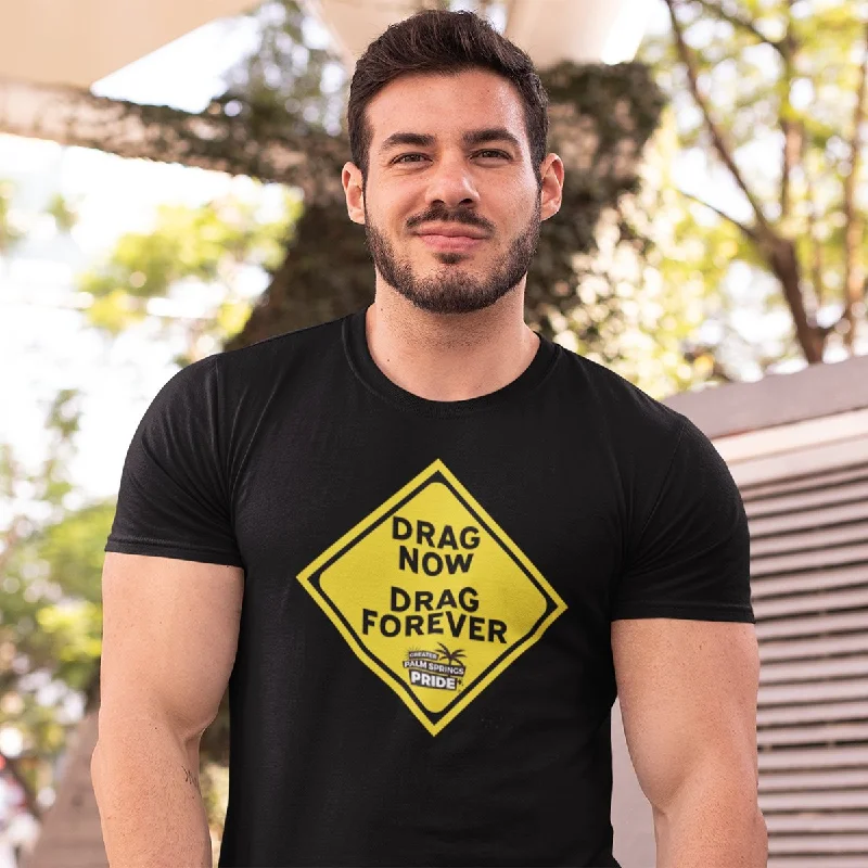 comfortable t-shirts for men -Unisex T-shirt Palm Springs Pride: Drag Now, Drag Forever