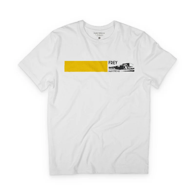 comfortable cotton t-shirts -Albert Frey House Unisex T-Shirt - White