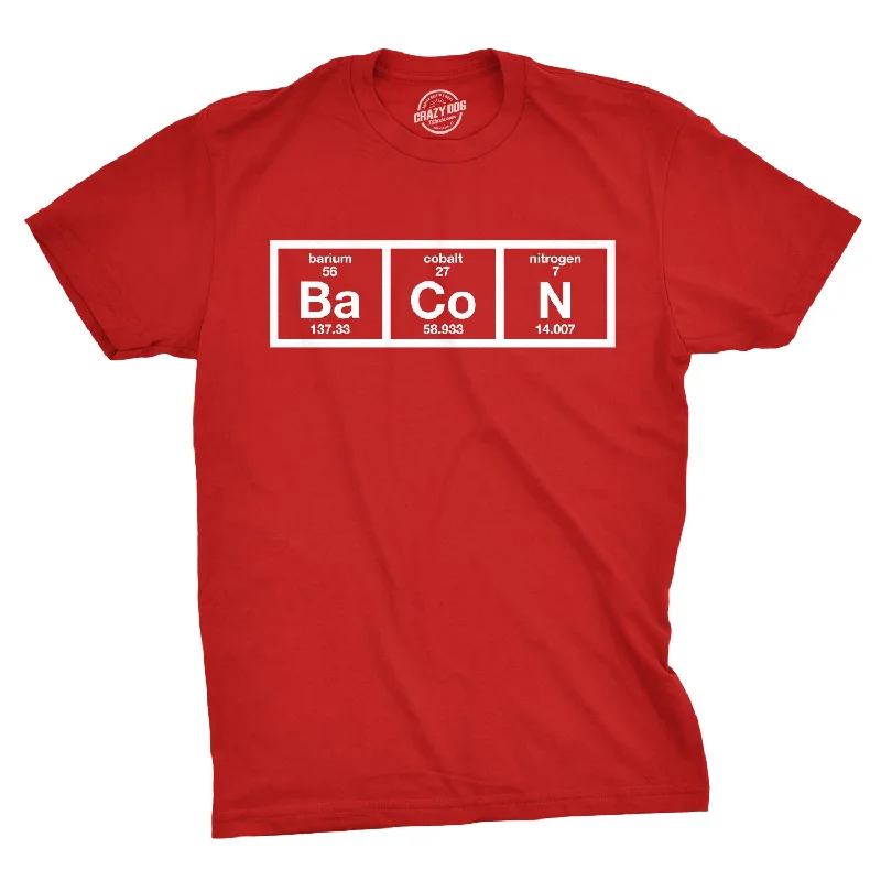 summer-ready t-shirts for men -Chemistry Of Bacon Men's T Shirt