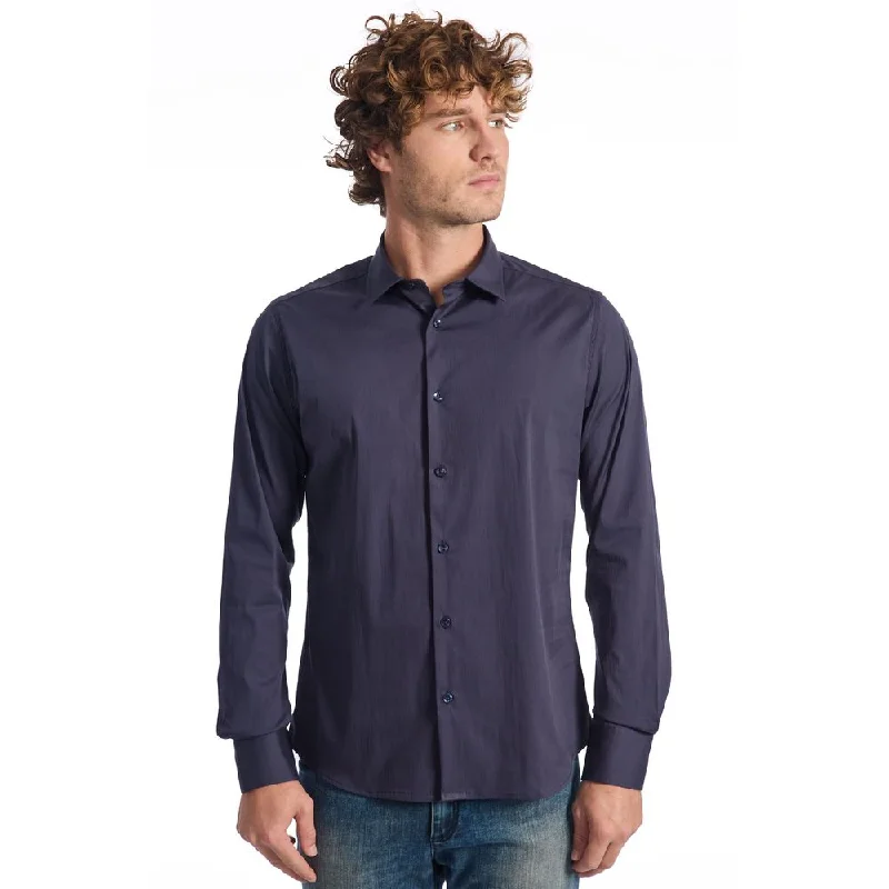 men's everyday button-up shirts -Baldinini Trend  Cotton Men's Shirt