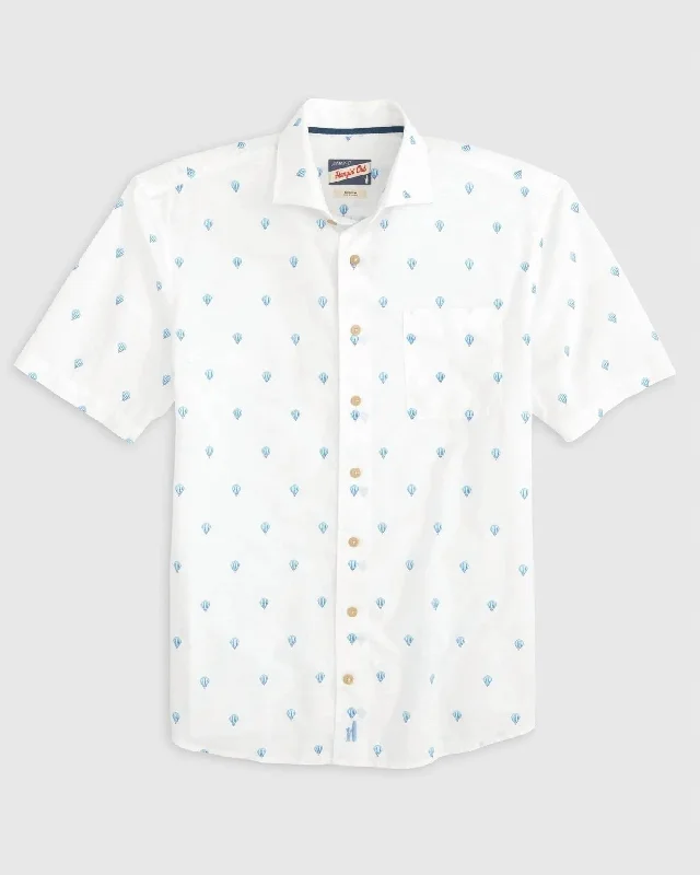 men's classic fit shirts -Bonnie Hangin' Out Button Up Shirt In White