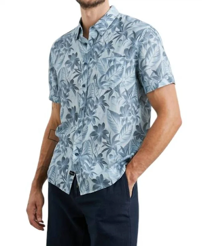 men's luxury dress shirts -Carson In Jungle Garden Reflection