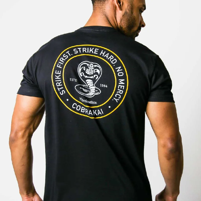 men's summer graphic tees -COBRA KAI CIRCLE STAMP SHIRT