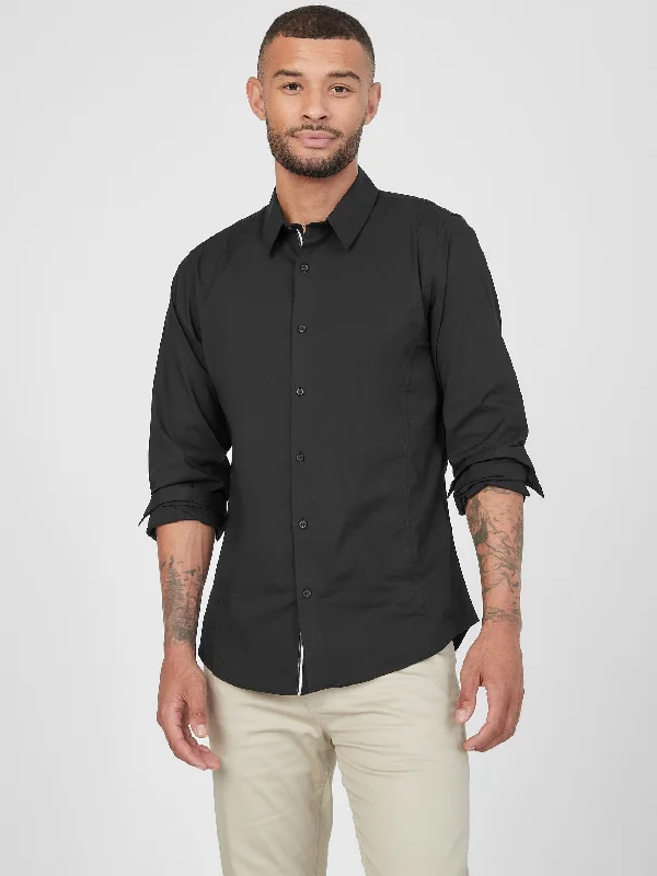 men's eco-friendly shirts -Damon Poplin Shirt