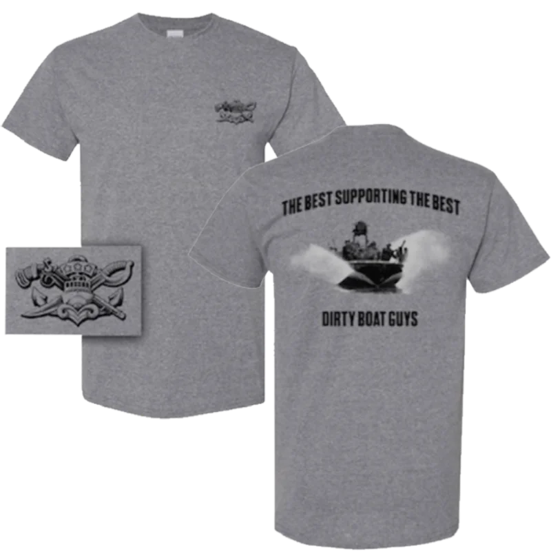 slim fit t-shirts for men -Dirty Boat Guys T-shirt