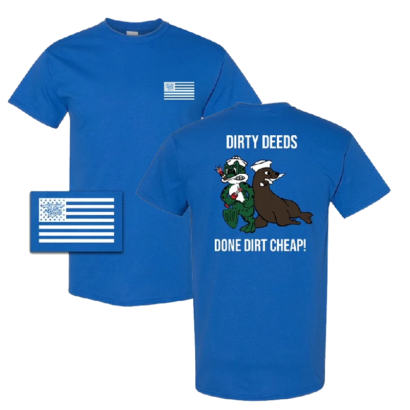 men's long sleeve t-shirts -Dirty Deeds Done Dirt Cheap T-shirt