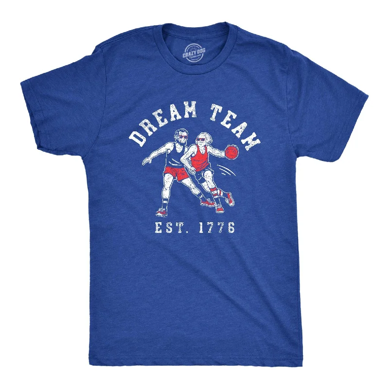 men's basic round neck t-shirts -Dream Team 1776 Men's T Shirt