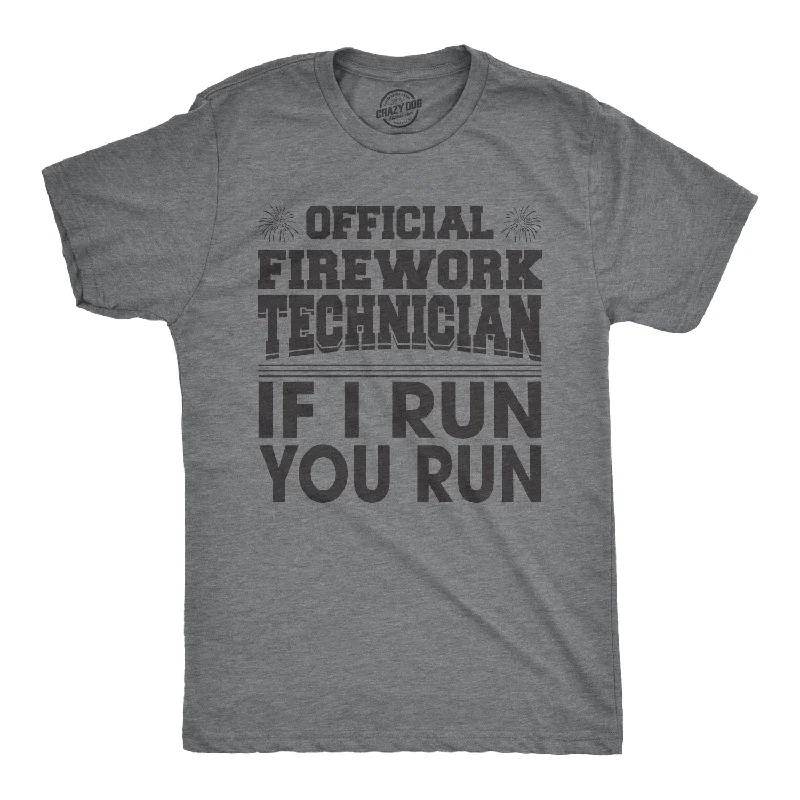 men's custom t-shirts -Firework Technician Men's T Shirt