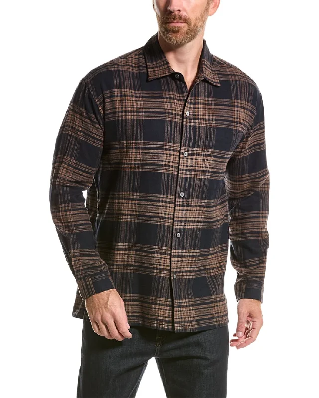 men's performance short-sleeve shirts -FRAME Denim Relaxed Shirt