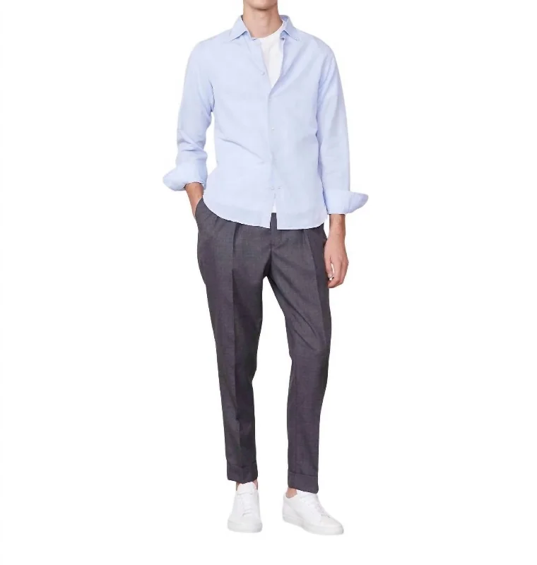 men's formal work shirts -Giacomo Shirt In Blue