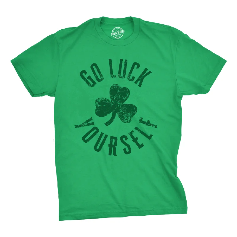 men's t-shirts with logos -Go Luck Yourself Men's T Shirt