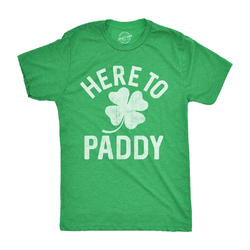 modern t-shirts for men -Here To Paddy Men's T Shirt