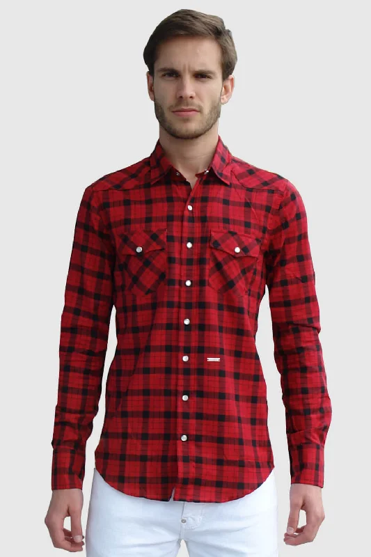 men's work shirts -Inimigo Nenc Pocket Button Shirt