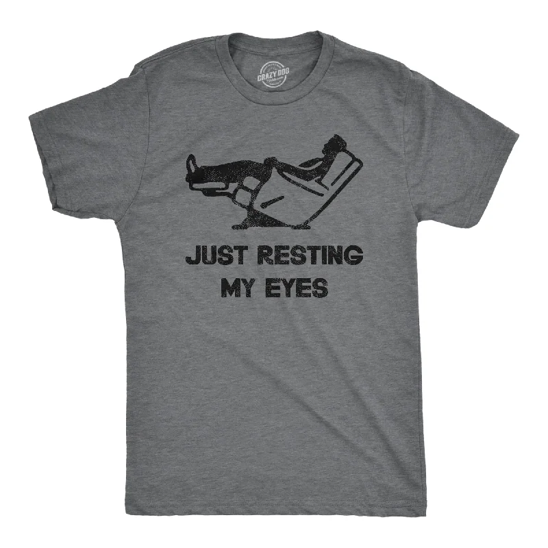 classic t-shirts for men -Just Resting My Eyes Men's T Shirt