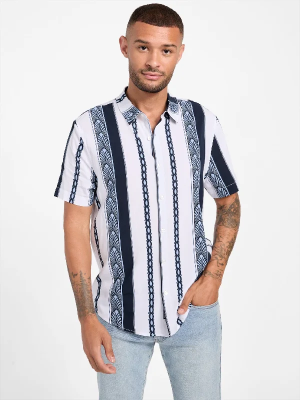 premium shirts for men -Kayce Striped Pattern Shirt