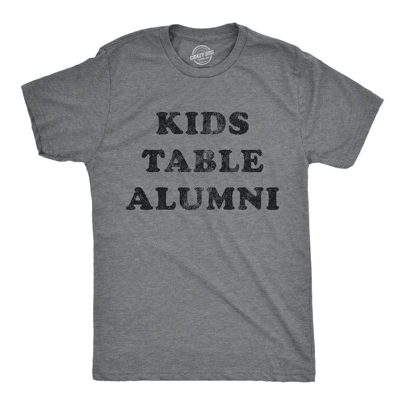 men's summer t-shirts with prints -Kids Table Alumni Men's T Shirt