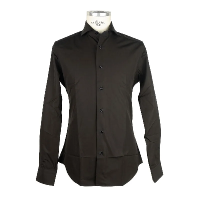 men's business shirts -Made in Italy Sleek Milano Cotton Men's Shirt in Men's