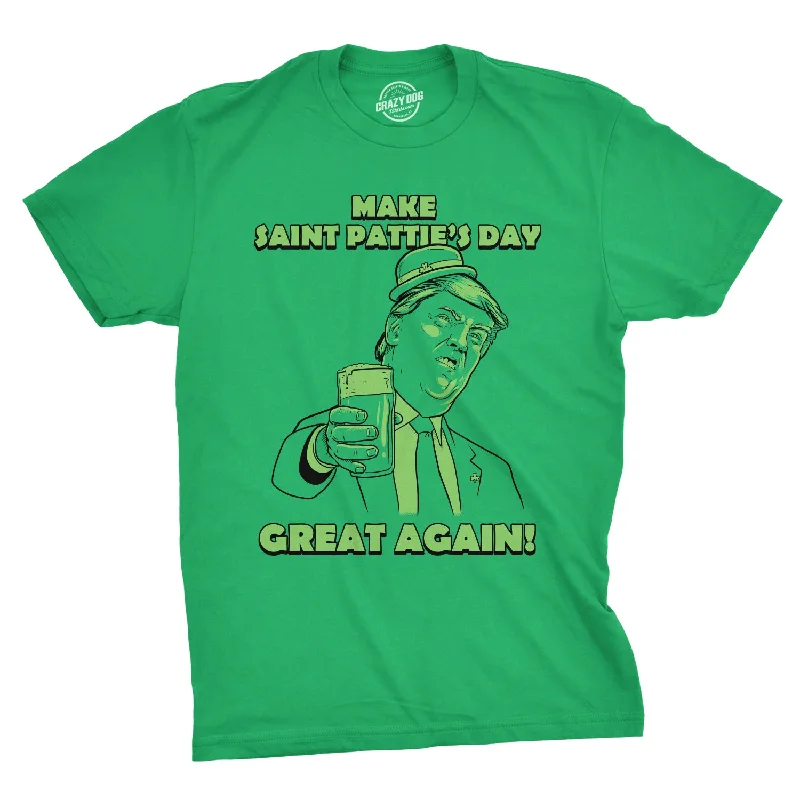 men's fashion-forward t-shirts -Make St. Pattie's Day Great Again Men's T Shirt