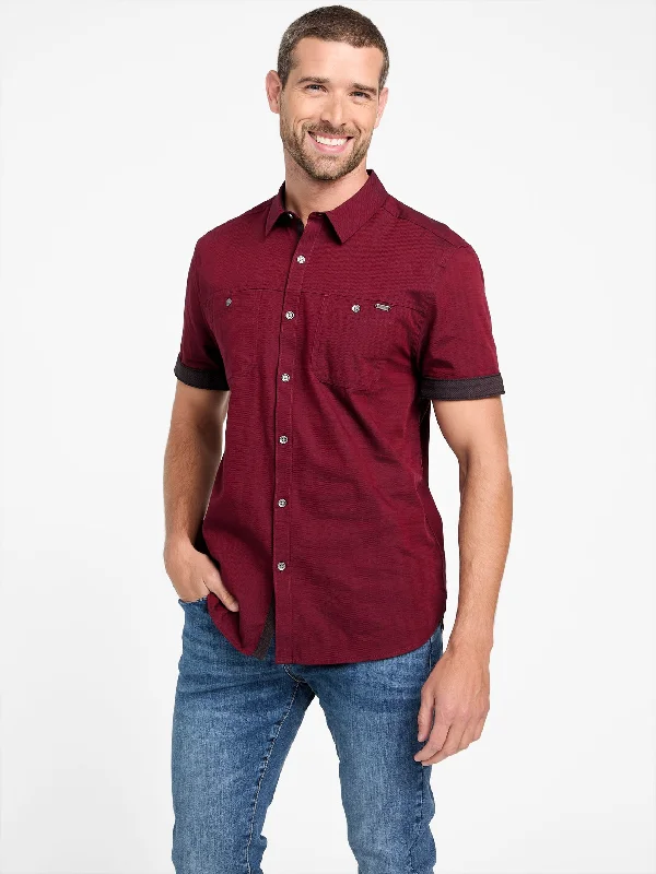 men's slim-fit dress shirts -Mavin Double Pocket Shirt