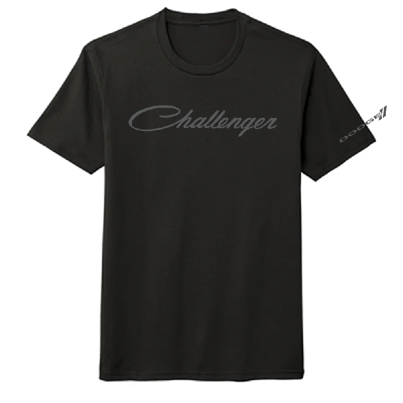 graphic tees for men -Mens Blackout Dodge Challenger T-shirt