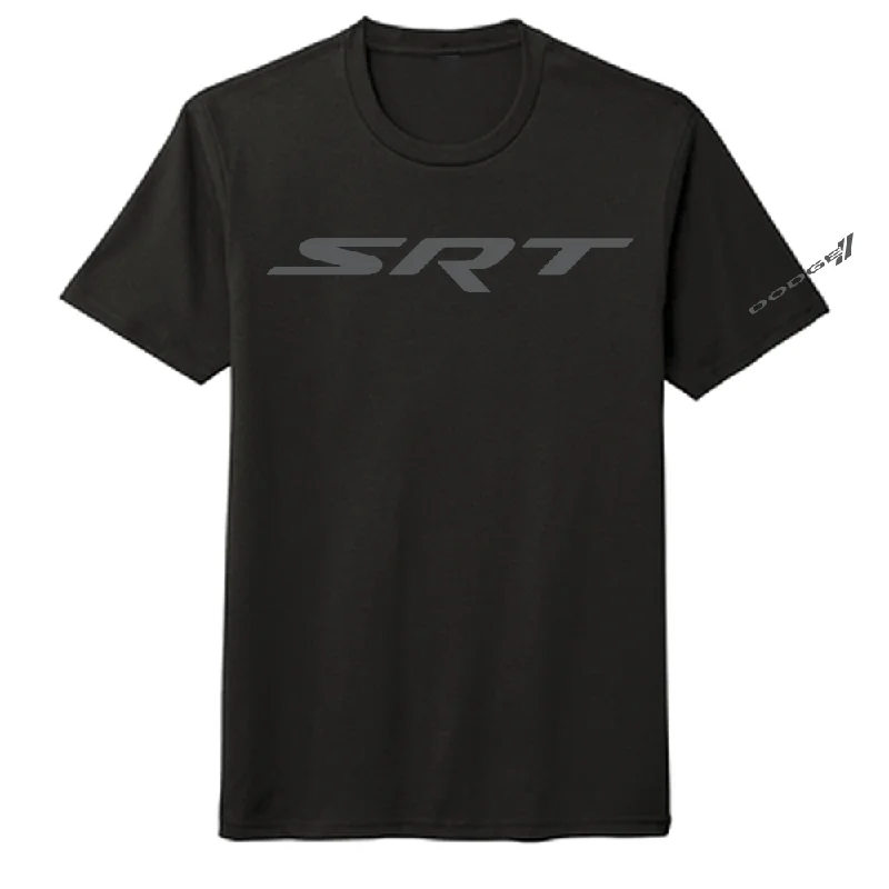 classic t-shirts for men -Mens Blackout Dodge SRT T-shirt