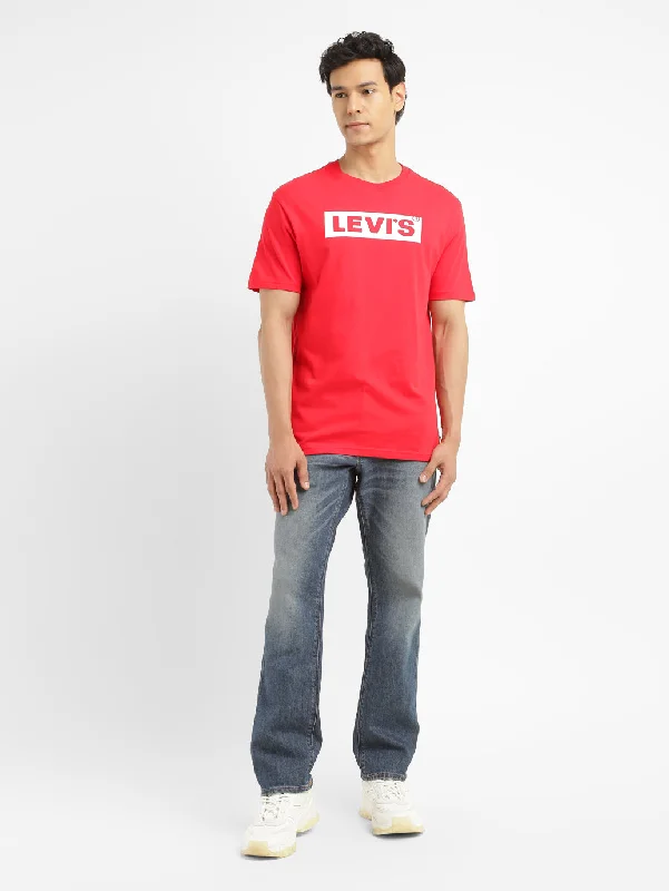 men's simple t-shirts for layering -Men's Brand Logo Slim Fit T-Shirt