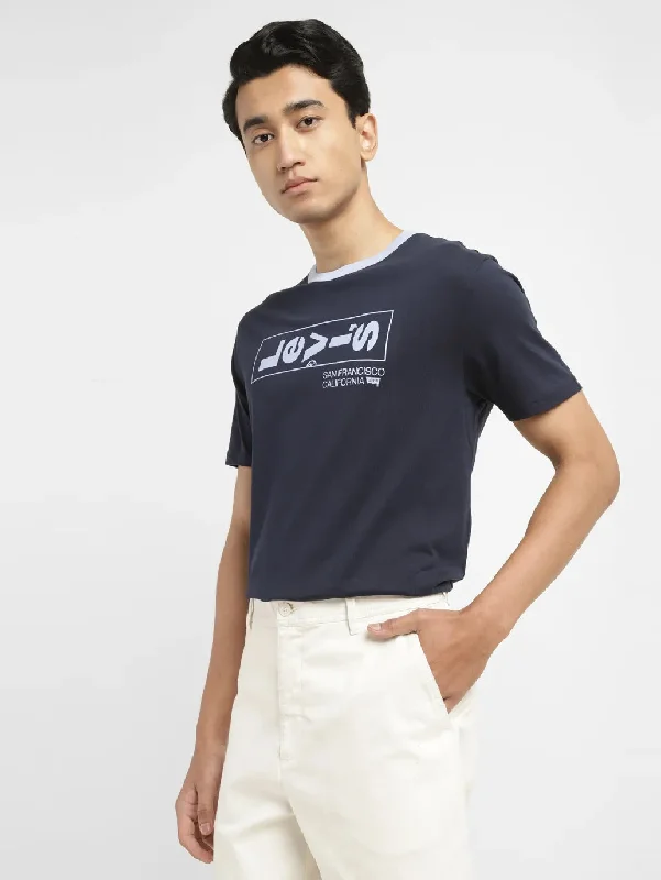 classic t-shirts for men -Men's Brand Logo Slim Fit T-shirt