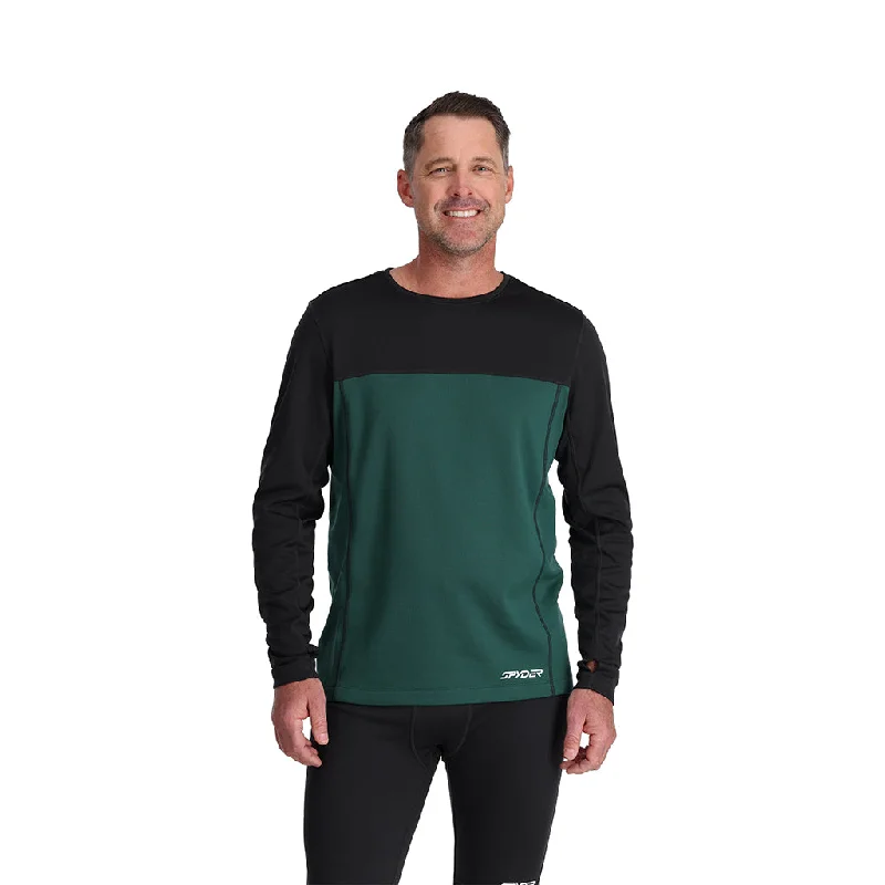 men's colorful shirts -Mens Charger Crew - Cypress Green