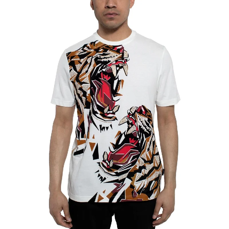 athletic t-shirts for men -Mens Cotton Graphic T-Shirt