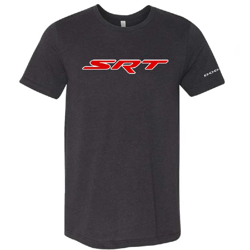 men's t-shirts for summer -Mens Dodge SRT T-shirt (Heather Black)