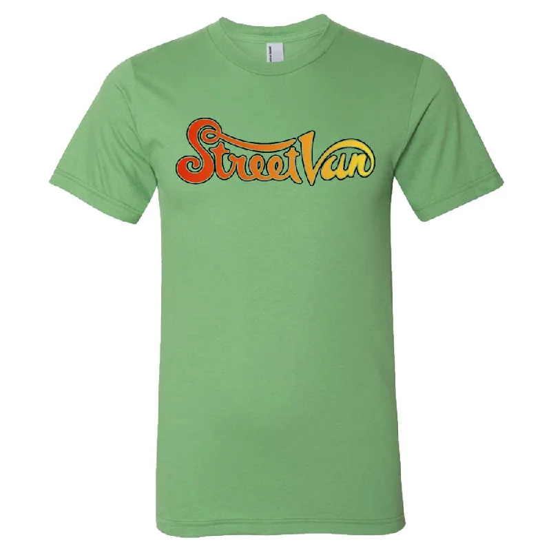 men's graphic print t-shirts -Mens Dodge Street Van T-shirt (Grass Green)