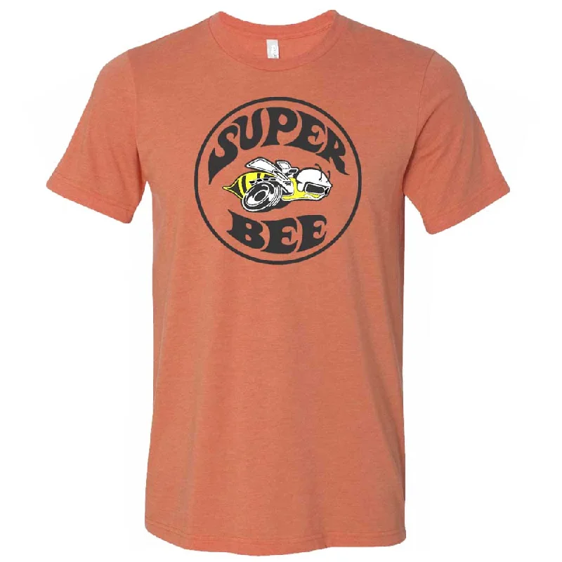 men's casual summer t-shirts -Mens Dodge Super Bee T-shirt (Heather Orange)