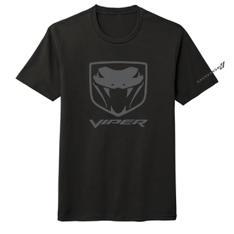 cool t-shirts for men -Mens Dodge Viper Fangs T-shirt (Black)