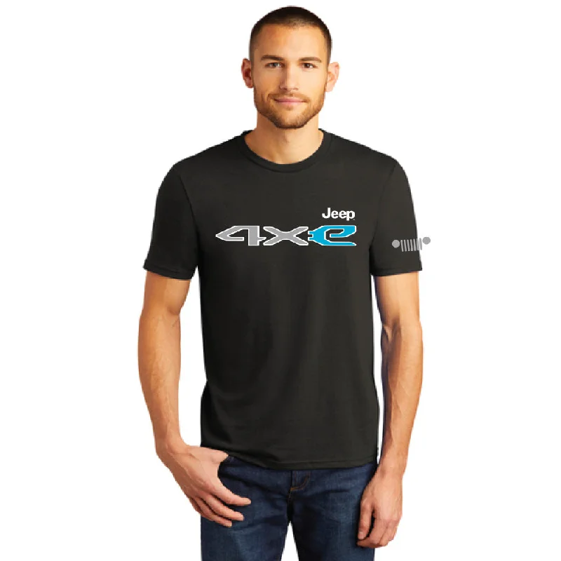 performance wear t-shirts for men -Mens Jeep® 4xE T-Shirt - Black Tri-blend