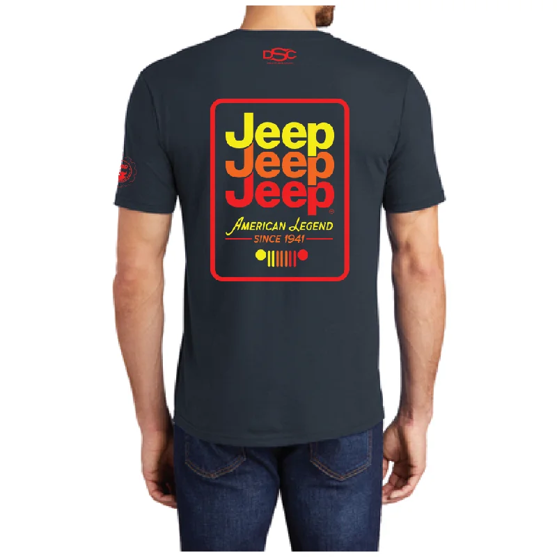 stylish short-sleeve t-shirts -Mens Jeep® Echo T-Shirt - Navy Blue