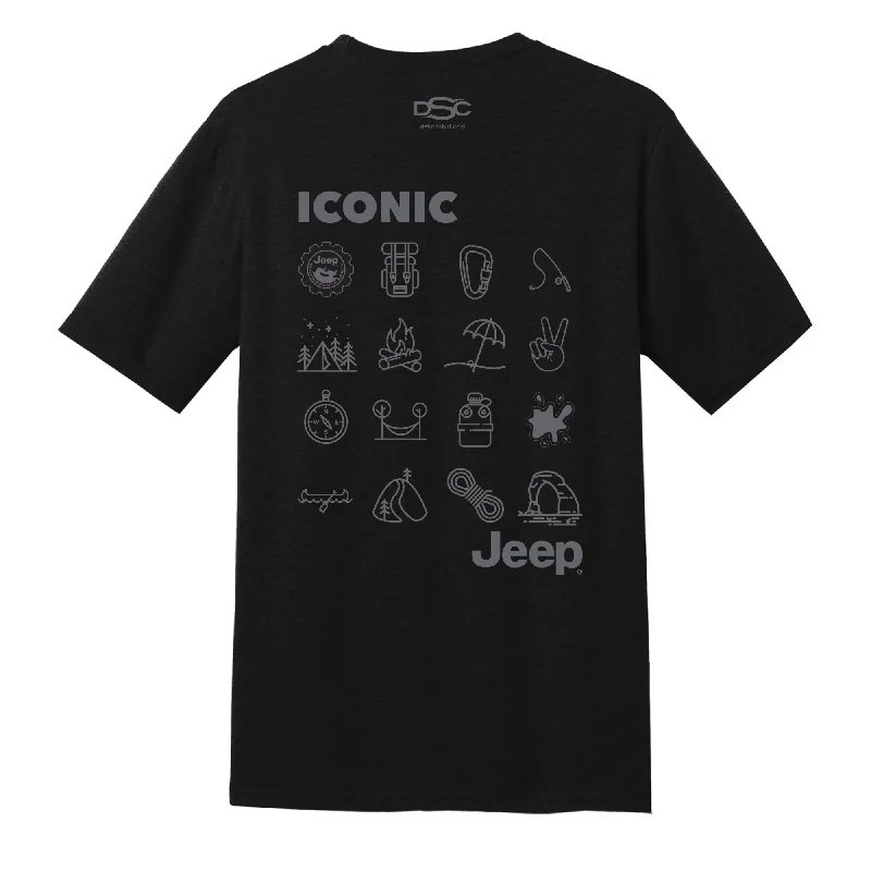 stylish t-shirts for men -Mens Jeep® Iconic T-Shirt - Black