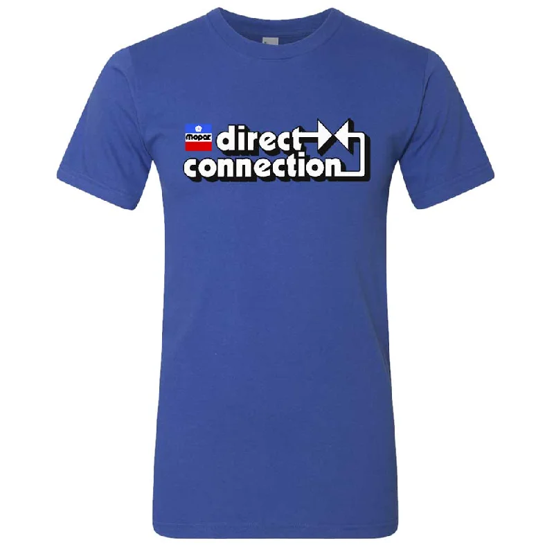 classic fit t-shirts for men -Mens Mopar Direct Connection T-shirt (Royal Blue)