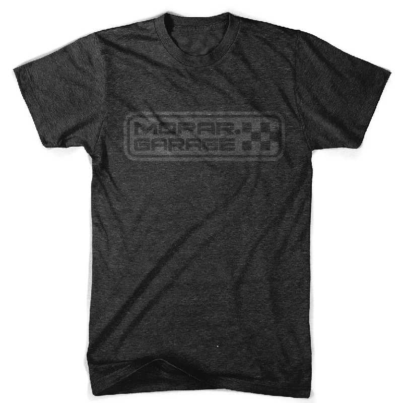 graphic design t-shirts for men -Mens Mopar Garage T-shirt (Heather Black)