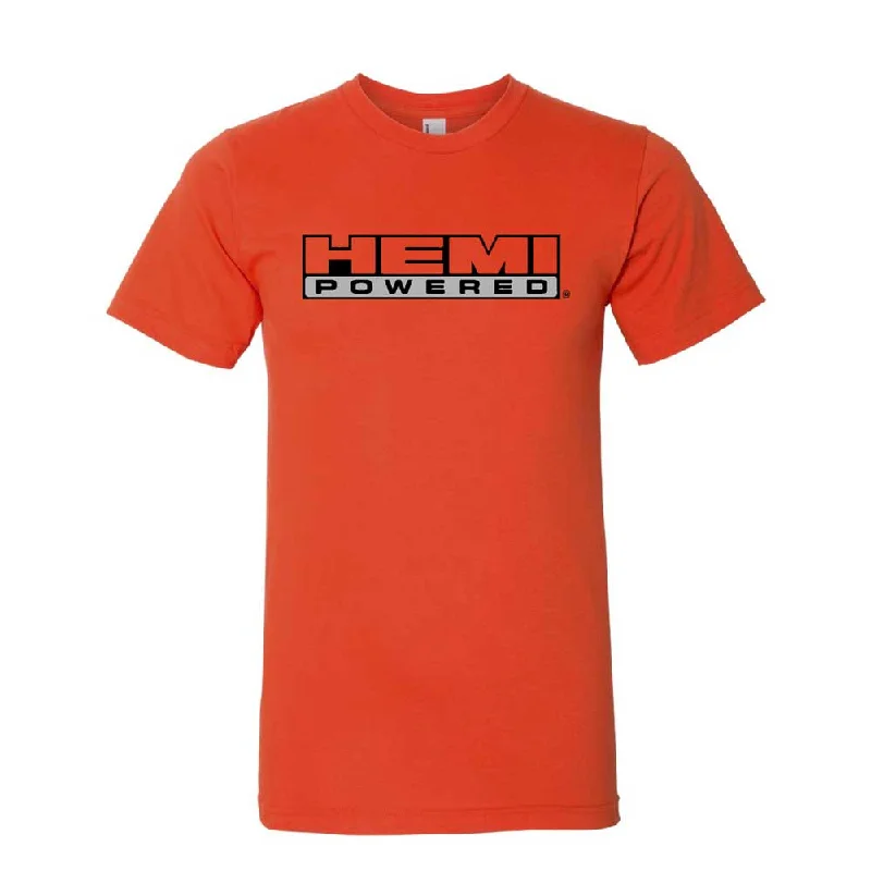 stylish t-shirts for men -Mens Mopar Hemi® Powered T-shirt (Orange)