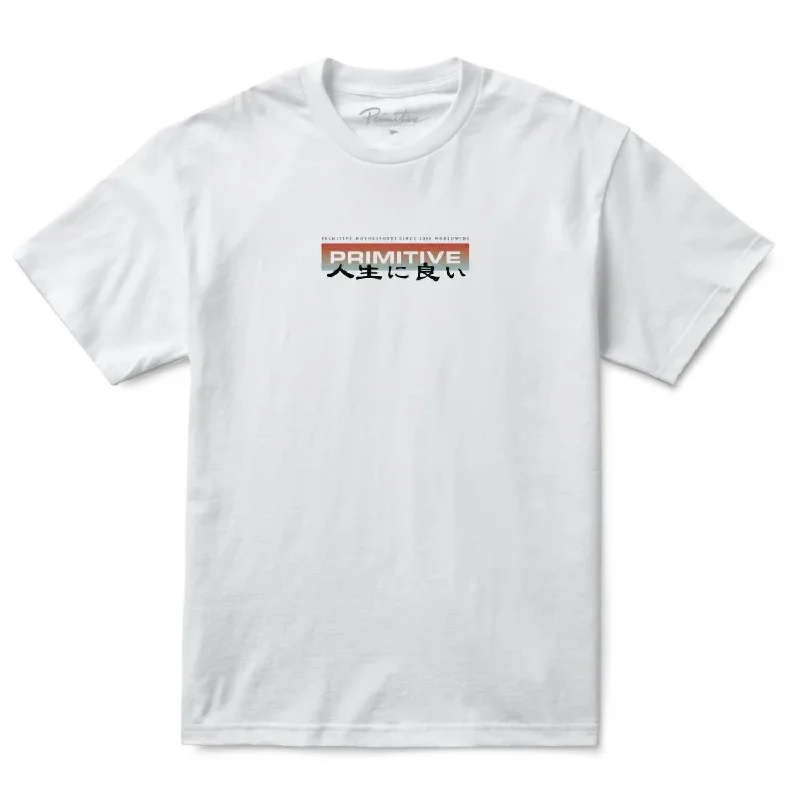 men's streetwear t-shirts -Men's Ozaka Nights T-Shirt In White