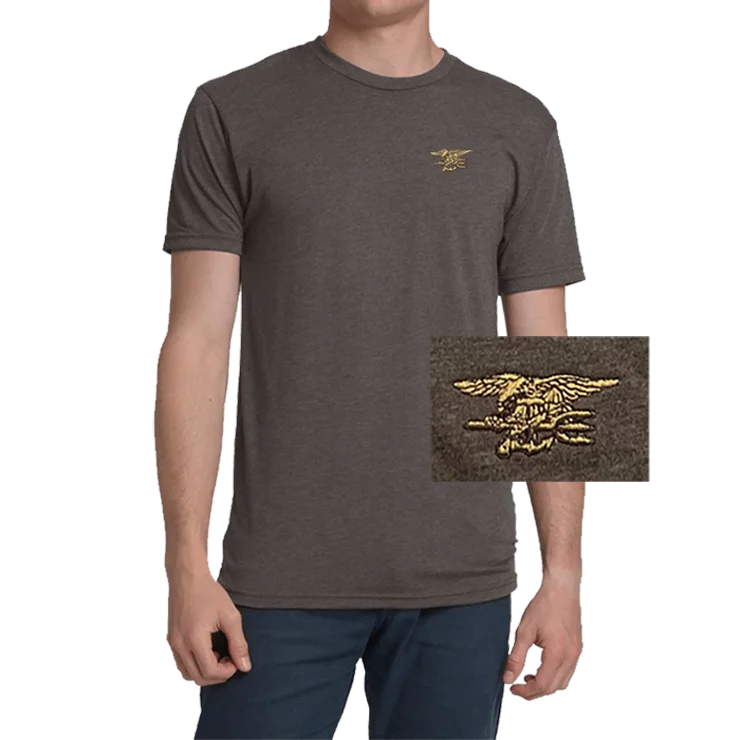 men's zip-up t-shirts -Men's Trident Macchiato Triblend T-shirt