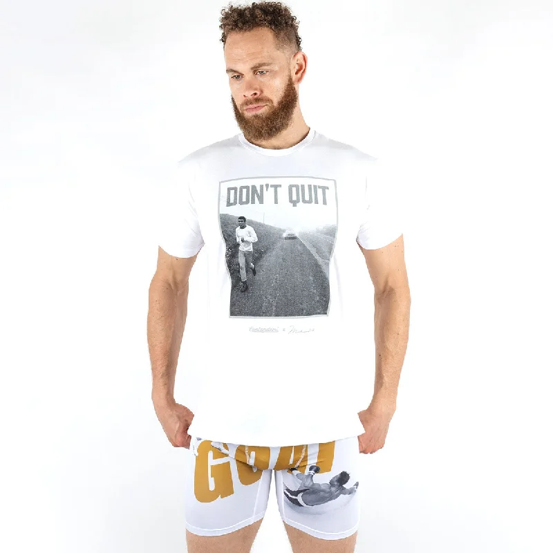 men's casual short-sleeve t-shirts -MUHAMMAD ALI DON'T QUIT SHIRT