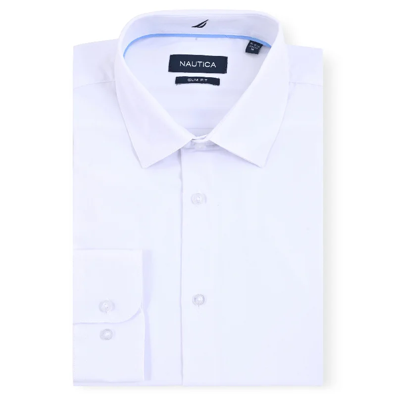 men's easy-care shirts -Nautica Wrinkle-Resistant Dress Shirt