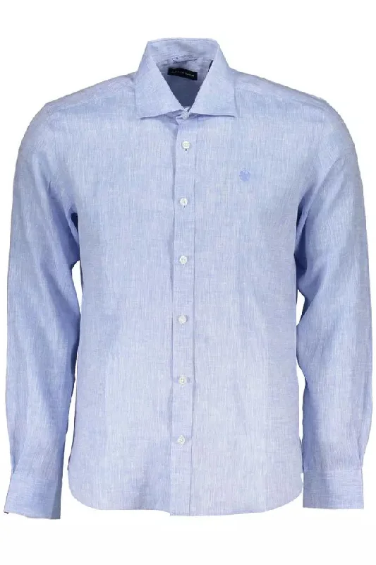 men's long-sleeve shirts -North Sails Elegant  Linen Men's Shirt