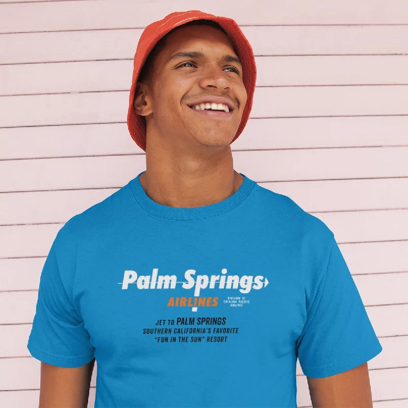 men's lightweight t-shirts -Palm Springs Airlines Unisex T-shirt