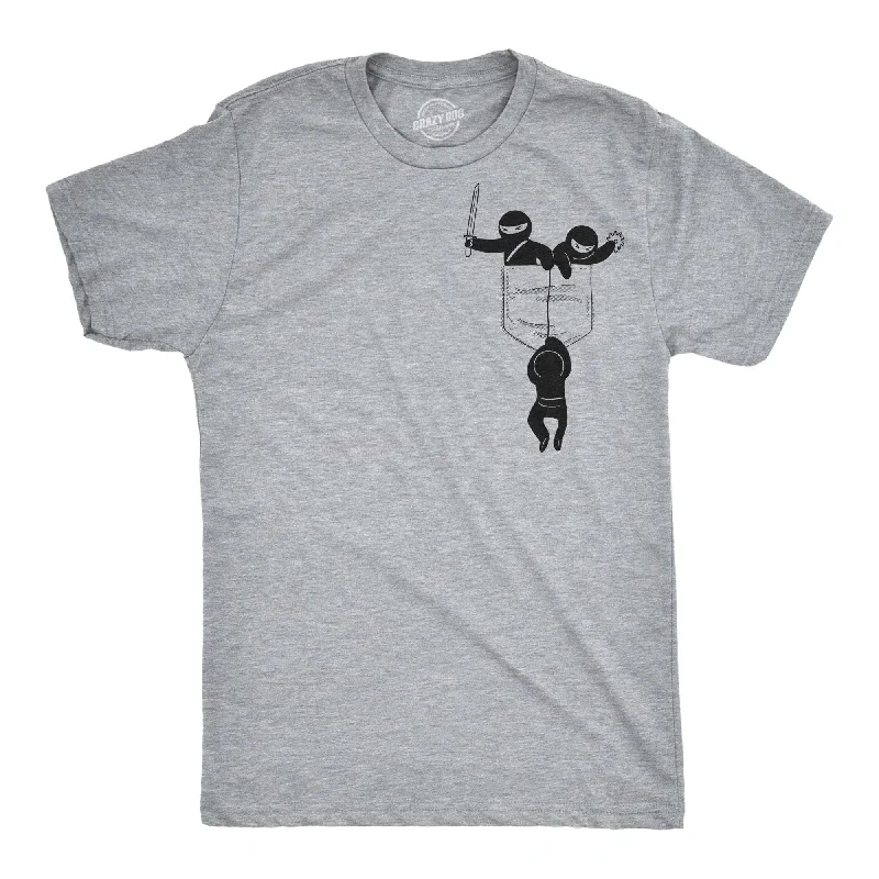 men's retro t-shirts -Pocket Ninjas Men's T Shirt