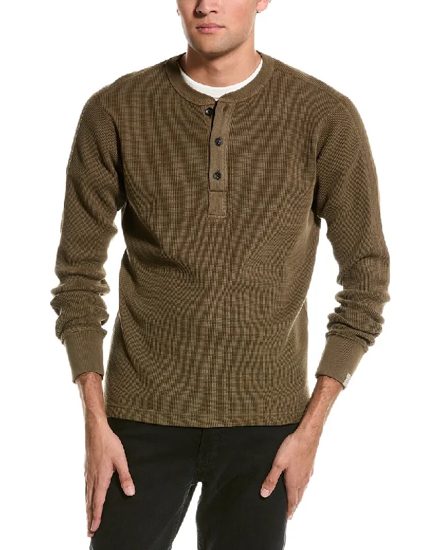 men's modern fit button-up shirts -rag & bone Waffle Henley Shirt