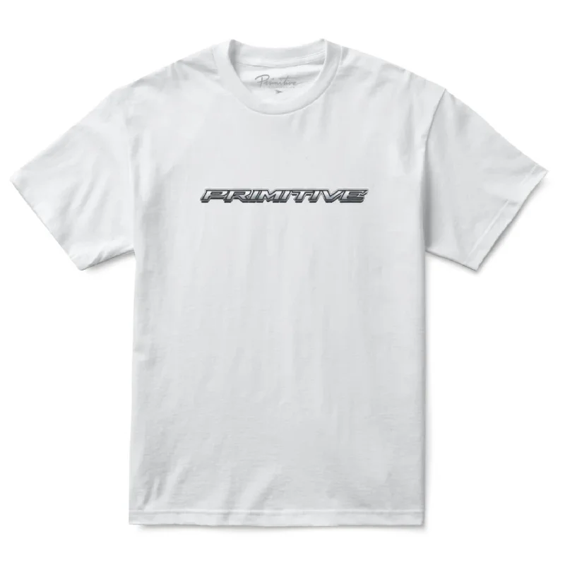 men's bold graphic tees -Rodriguez Projects Car T-Shirt In White