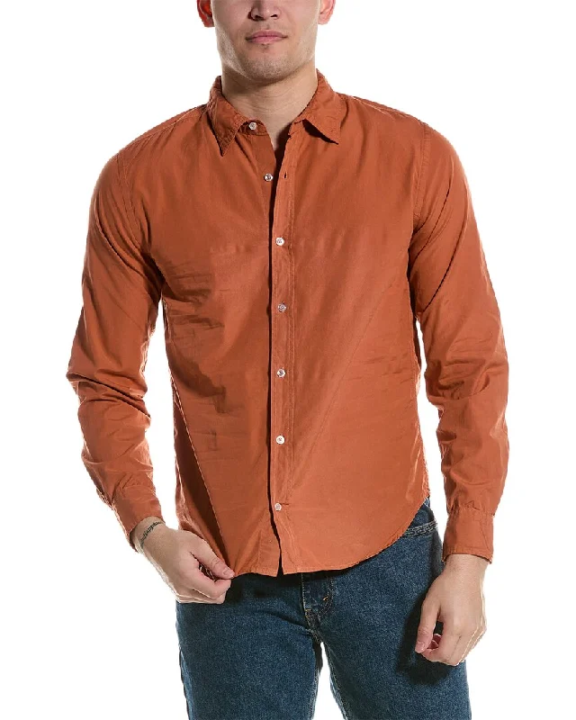 men's slim-fit button-down shirts -Save Khaki United Easy Shirt