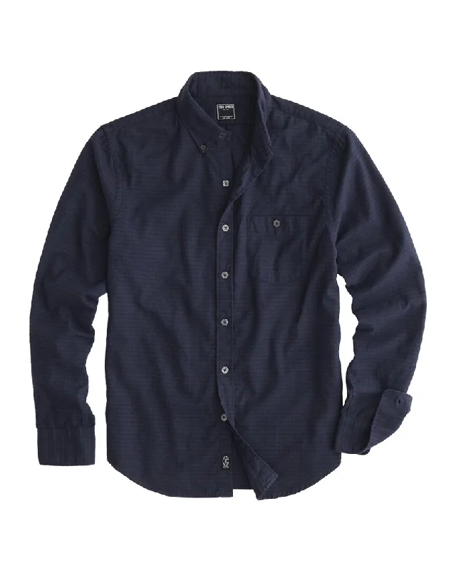 men's cotton-polyester blend shirts -Todd Snyder Collared Shirt